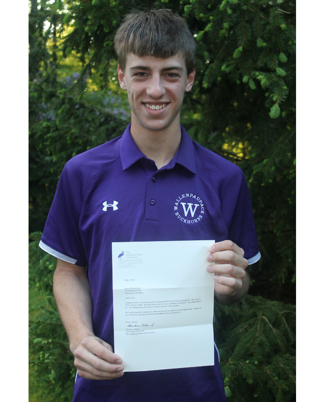 2022 Scholarship Winner The Lackawaxen River Conservancy